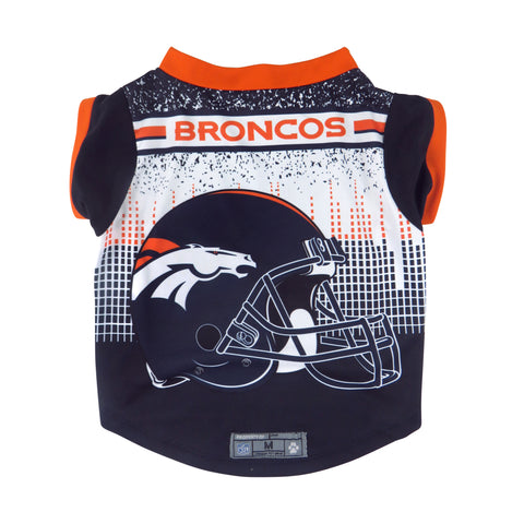 Denver Broncos Pet Performance Tee Shirt Size S - Team Fan Cave