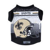 New Orleans Saints Pet Performance Tee Shirt Size L - Team Fan Cave