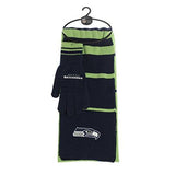 Seattle Seahawks Scarf and Glove Gift Set - Team Fan Cave
