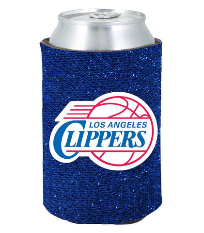 Los Angeles Clippers Kolder Kaddy Can Holder Glitter Blue Special Order - Team Fan Cave