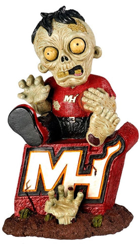 Miami Heat Zombie Figurine - On Logo - Team Fan Cave