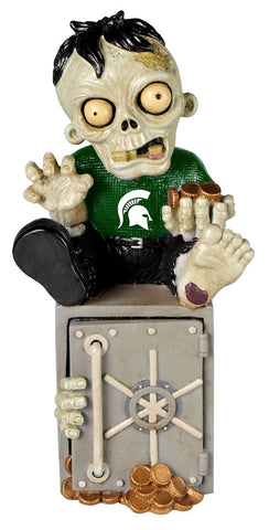 Michigan State Spartans Zombie Figurine Bank - Team Fan Cave