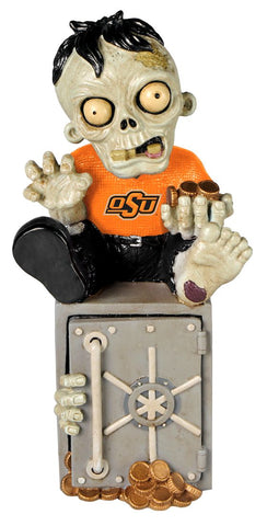 Oklahoma State Cowboys Zombie Figurine Bank - Team Fan Cave