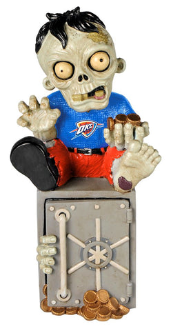 Oklahoma City Thunder Zombie Figurine Bank - Team Fan Cave