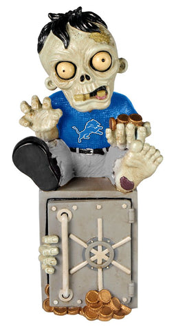Detroit Lions Zombie Figurine Bank - Team Fan Cave