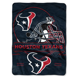 Houston Texans Blanket 60x80 Raschel Prestige Design - Team Fan Cave
