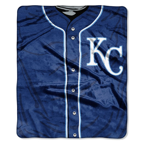Kansas City Royals Blanket 50x60 Raschel Jersey Design - Team Fan Cave