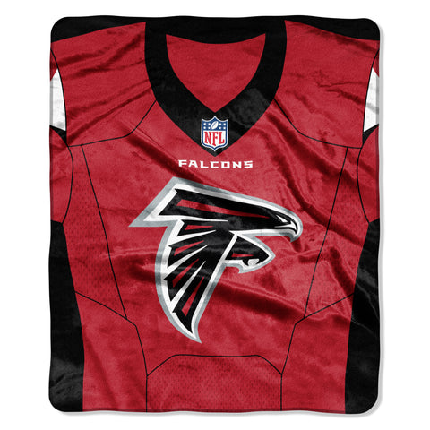 Atlanta Falcons Blanket 50x60 Raschel Jersey Design - Team Fan Cave