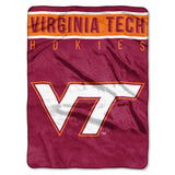 Virginia Tech Hokies Blanket 60x80 Raschel Basic Design Special Order - Team Fan Cave