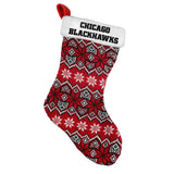 Chicago Blackhawks Knit Holiday Stocking - 2015 - Team Fan Cave