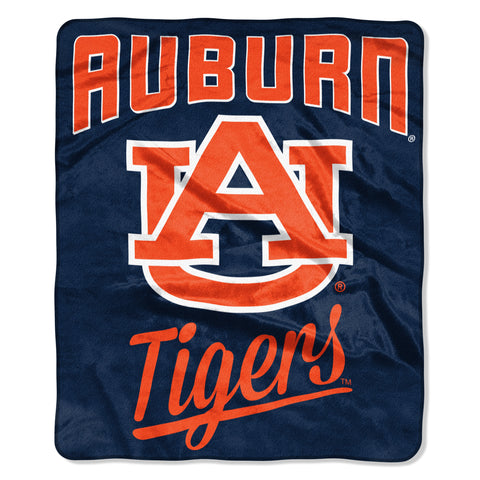 Auburn Tigers Blanket 50x60 Raschel Alumni Design - Team Fan Cave