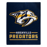 Nashville Predators Blanket 50x60 Raschel Interference Design - Team Fan Cave