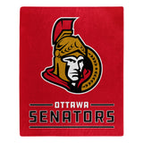 Ottawa Senators Blanket 50x60 Raschel Interference Design - Special Order - Team Fan Cave