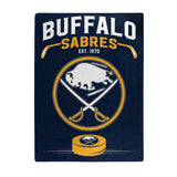 Buffalo Sabres Blanket 60x80 Raschel Inspired Design