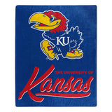 Kansas Jayhawks Blanket 50x60 Raschel Signature Design