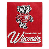 Wisconsin Badgers Blanket 50x60 Raschel Signature Design