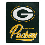 Green Bay Packers Blanket 50x60 Raschel Signature Design