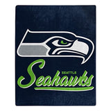 Seattle Seahawks Blanket 50x60 Raschel Signature Design-0