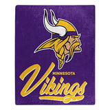 Minnesota Vikings Blanket 50x60 Raschel Signature Design-0