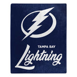 Tampa Bay Lightning Blanket 50x60 Raschel Signature Design