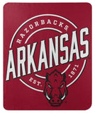 Arkansas Razorbacks Blanket 50x60 Fleece Campaign Design