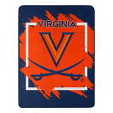 Virginia Cavaliers Blanket 46x60 Micro Raschel Dimensional Design Rolled-0