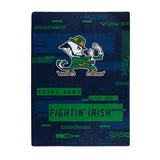 Notre Dame Fighting Irish Blanket 60x80 Raschel Digitize Design-0