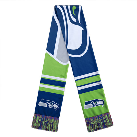 Seattle Seahawks Scarf Colorblock Big Logo Design - Team Fan Cave