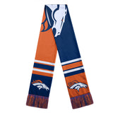 Denver Broncos Scarf Colorblock Big Logo Design - Team Fan Cave
