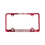 Tampa Bay Buccaneers License Plate Frame Laser Cut Red - Team Fan Cave