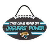 Jacksonville Jaguars Sign Wood Football Power Design - Team Fan Cave