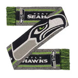 Seattle Seahawks Scarf Big Logo Wordmark Gray - Team Fan Cave