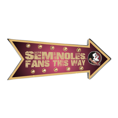 Florida State Seminoles Sign Running Light Marquee - Team Fan Cave