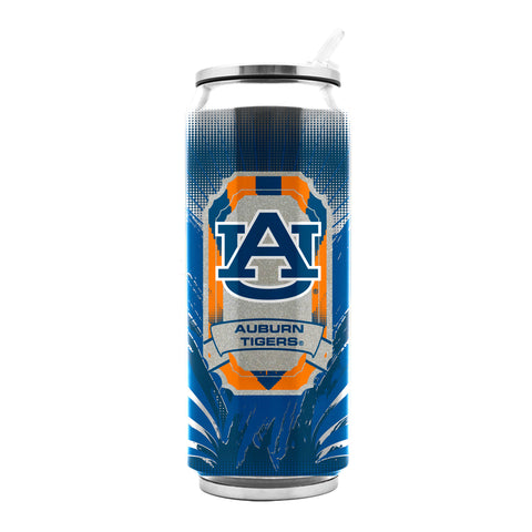 Auburn Tigers Stainless Steel Thermo Can - 16.9 ounces - Team Fan Cave