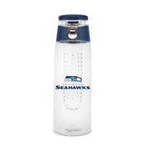 Seattle Seahawks Sport Bottle 24oz Plastic Infuser Style - Team Fan Cave