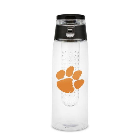 Clemson Tigers Sport Bottle 24oz Plastic Infuser Style - Team Fan Cave