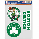 Boston Celtics Decal Multi Use Fan 3 Pack - Team Fan Cave