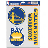 Golden State Warriors Decal Multi Use Fan 3 Pack-0