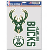 Milwaukee Bucks Decal Multi Use Fan 3 Pack Special Order-0