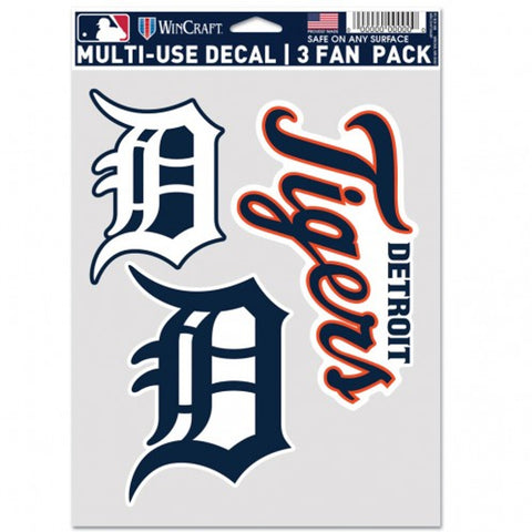 Detroit Tigers Decal Multi Use Fan 3 Pack-0