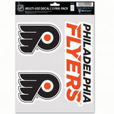 Philadelphia Flyers Decal Multi Use Fan 3 Pack - Team Fan Cave