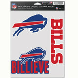 Buffalo Bills Decal Multi Use Fan 3 Pack