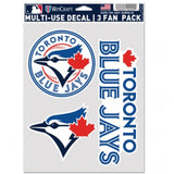 Toronto Blue Jays Decal Multi Use Fan 3 Pack Special Order-0