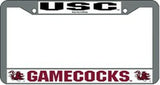 South Carolina Gamecocks License Plate Frame Chrome
