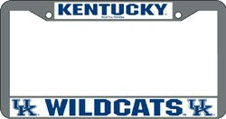 Kentucky Wildcats License Plate Frame Chrome - Team Fan Cave