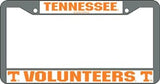 Tennessee Volunteers License Plate Frame Chrome - Team Fan Cave