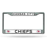 Kansas City Chiefs License Plate Frame Chrome-0