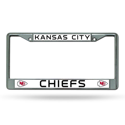 Kansas City Chiefs License Plate Frame Chrome-0
