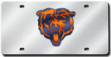 Chicago Bears License Plate Laser Cut Silver - Team Fan Cave