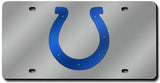 Indianapolis Colts License Plate Laser Cut Silver - Team Fan Cave